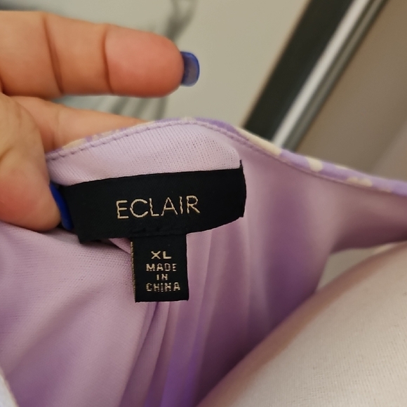 Lavender Print Blouse - Picture 8 of 11